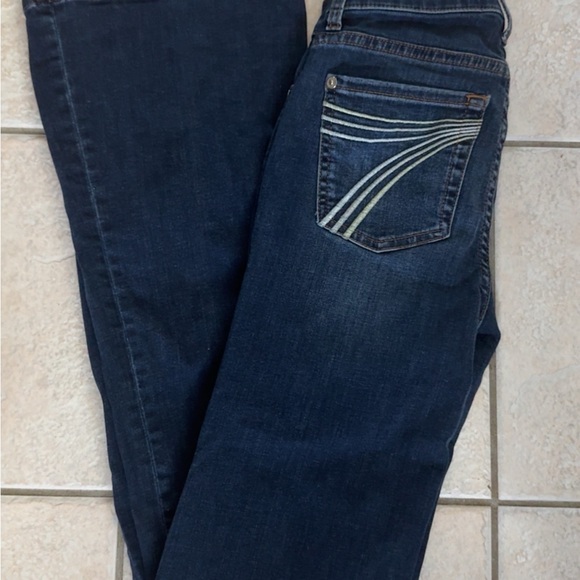 7 For All Mankind Dark Indigo Skinny Jeans - Picture 1 of 5